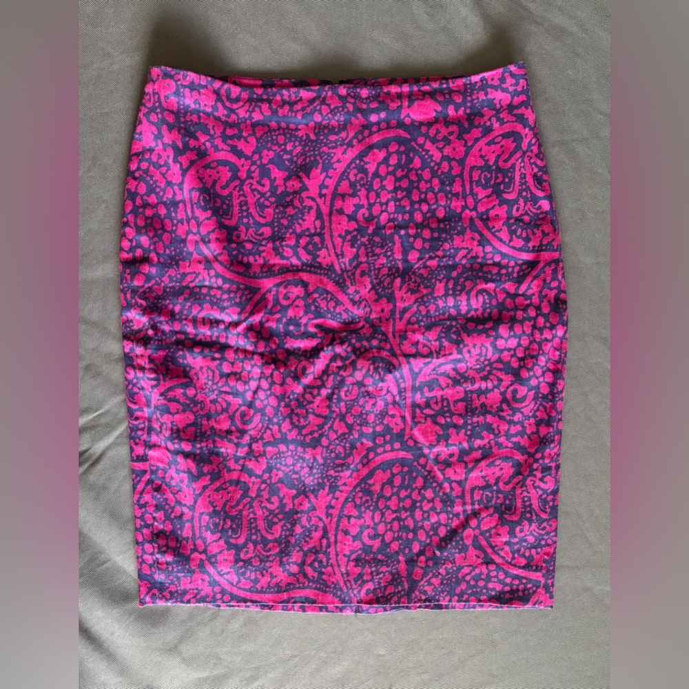 Ann Taylor Linen-Blend Pencil Skirt